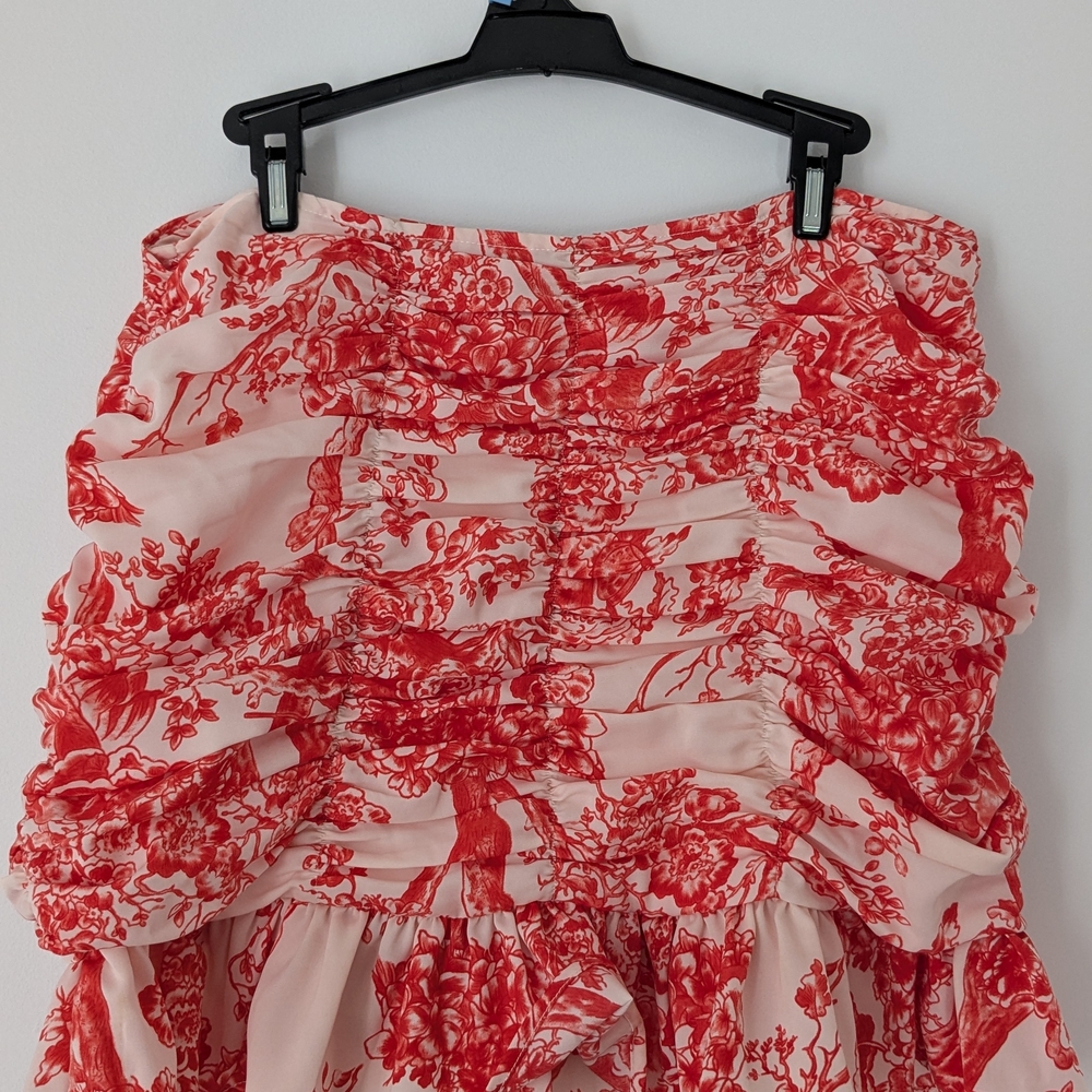 Eayouko Floral Red Size Medium Skirt